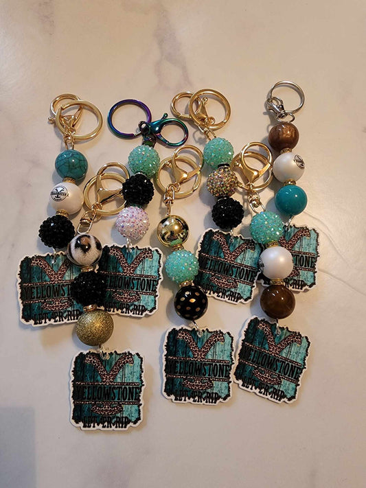 READY TO SHIP KEYCHAINS: BEADS VARY